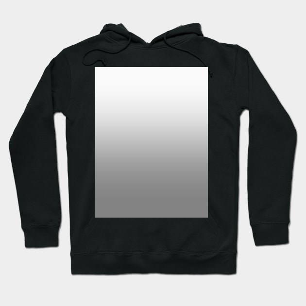 White to Gray Horizontal Linear Gradient Hoodie by OmbreDesigns